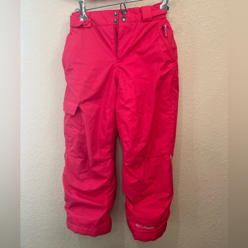 Pink Columbia girls ski pant